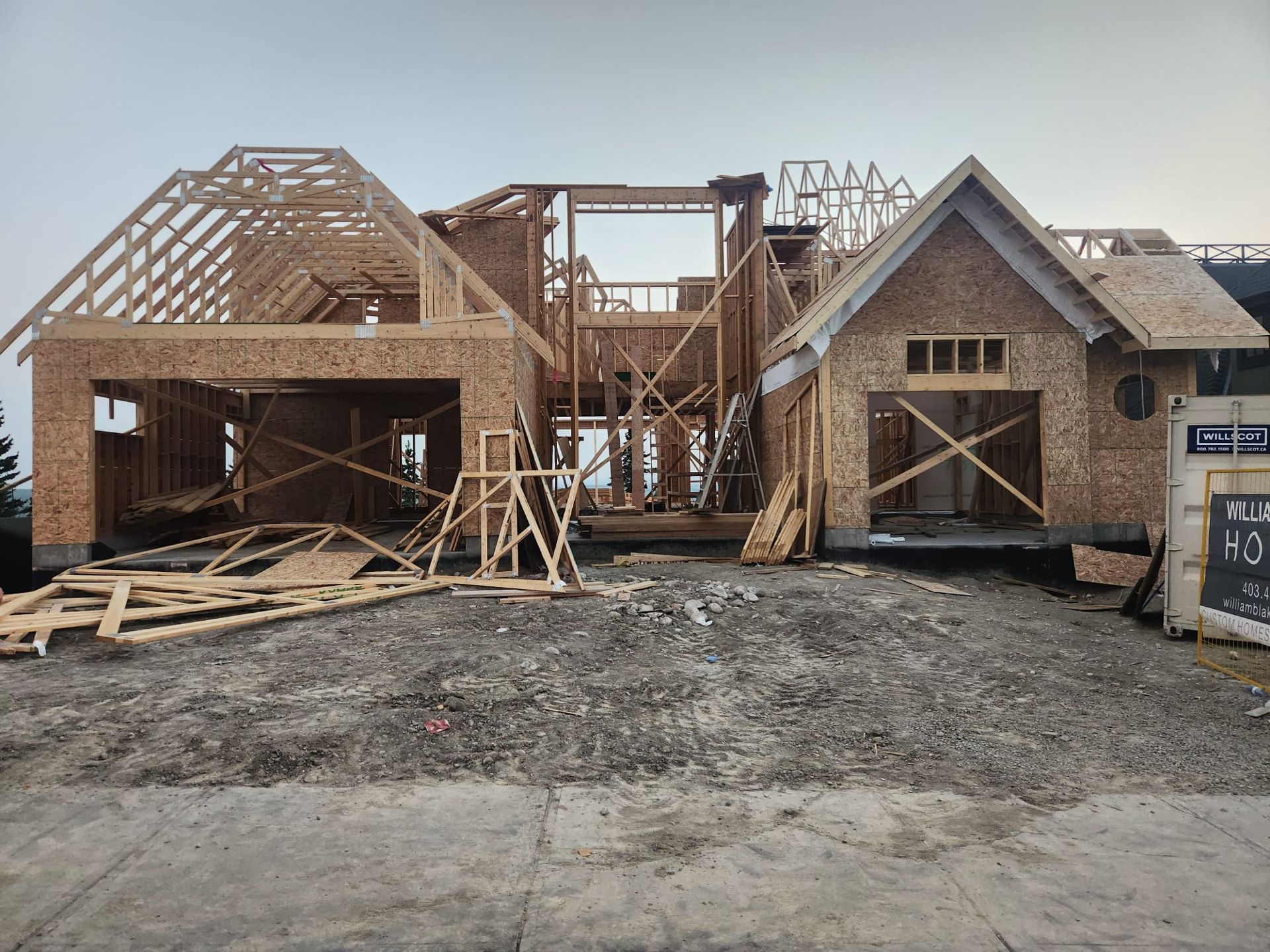 Original HDL Construction house during framing